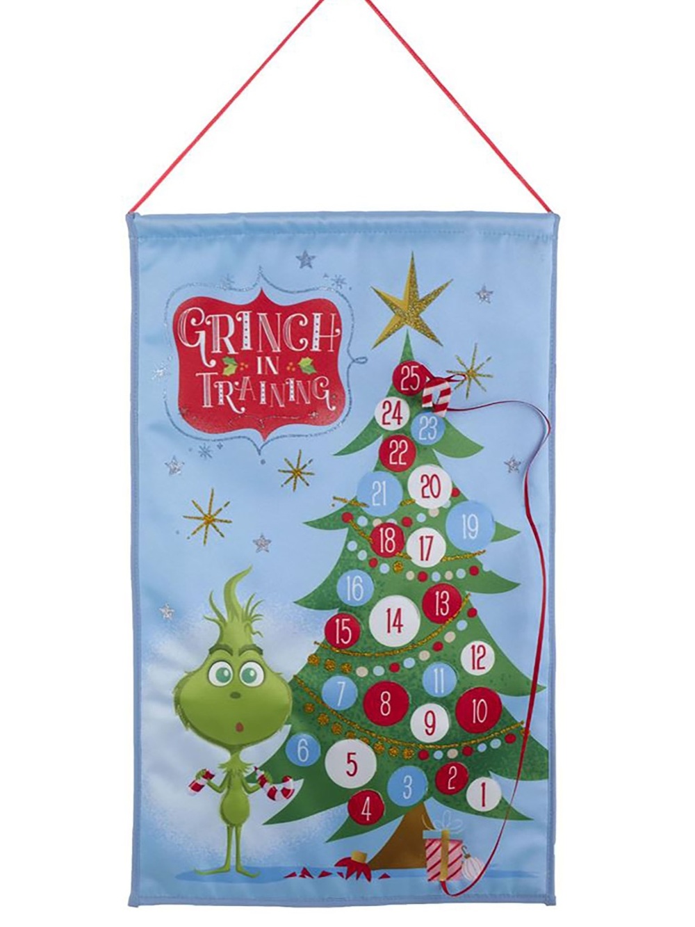The Grinch Kurt Adler Holiday Advent Calendar with 25 day countdown NEW w/ tag
